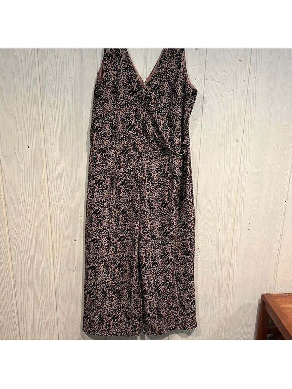 Black Tape Animal Print Jumpsuit XL
